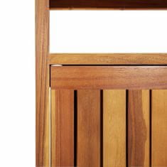 Greatstore Zahradní konzolový stůl 110 x 35 x 75 cm masivní akáciové dřevo