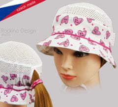ROCKINO Dívčí letní klobouk vzor 3208 - bílý, velikost 52