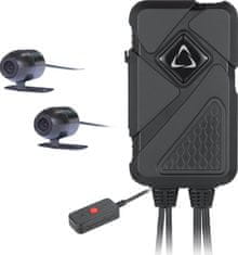 CEL-TEC palubní duální kamera na motorku i do auta MK02 Dual Wi-Fi GPS/přední,zadní 1080p/WiFi/g-senzor/IP67/kab.ovládač