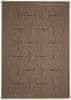 Kusový koberec FLOORLUX Coffee/Black 20008 – na ven i na doma 160x230