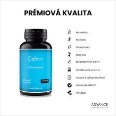 Advance nutraceutics ADVANCE Calmin 60 kapslí - pro dobrý spánek a usínání, 7 přírodních látek