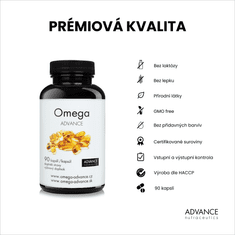 Advance nutraceutics ADVANCE Omega 90 kapslí - prémiová Omega 3 švýcarské kvality
