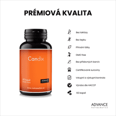 Advance nutraceutics ADVANCE Candix 60 kapslí - kyselina kaprylová, laktobacily, vitamín C