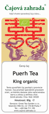 Čajová zahrada Puerh Tea King Organic - černý čaj, Varianta: černý čaj 80g