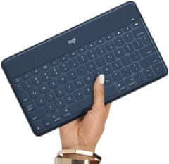 Logitech klávesnice k tabletu Keys-To-Go, bluetooth, holandština/angličtina, modrá (920-010060)