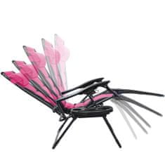 Timeless Tools Delux nulová gravitační zahradní židle, ve více barvách-pink