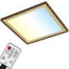 BRILONER Ultraploché CCT-svítidlo LED panel s přímým a nepřímým osvětlením, 10 cm, LED, 22 W, 3000 lm, hnědo-zlatá BRILO 7459-417