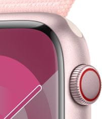 Apple Watch Series 9, Cellular, 45mm, Pink, Light Pink Sport Loop (MRMM3QC/A)