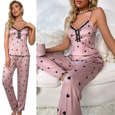 VIVVA® Luxusné Dámské Pyžamo, Dlouhé Pyžamo, Dámská Pyžama | LUNAR Dlouhé, růžová, M