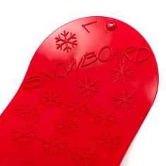 Baby Mix Dětský kluzák na sníh SNOWBOARD 72 cm červený