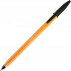 Bic Černé kuličkové pero se zátkou oranžové 0,7 mm