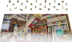 Wooden city Dřevěné puzzle Přání v knihkupectví 2v1, 4000 dílků