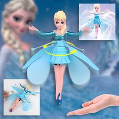 JOJOY® Létající víla Elsa z Ledového království, panenka Frozen Elsa | FAIRYELSA