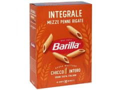 Barilla BARILLA Integrale Mezze Penne Rigate - Celozrnné těstovinové trubičky, těstoviny penne 500g 3 baliki