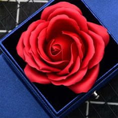 Netscroll Růžově zlatý náhrdelník Láska s projekcí ve 100 jazycích a dárkovým setem Věčné růže, 925 stříbro, GiftBox