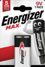 Energizer Alkalické baterie Max - 9 V, 1 ks