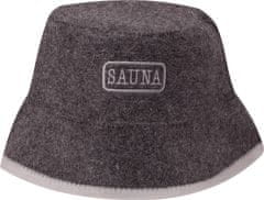 Sotra Saunová čepice s výšivkou SAUNA, šedá, vlna