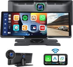 Multimediální přehrávač do auta, AUTORÁDIO Android Auto ,CAR PLAY, navigace, záznamník jízdy, couvací DVR kamera, WifI, Bluetooth