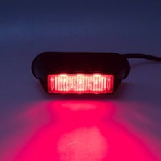 Stualarm PREDATOR 3x1W LED, 12-24V, červený, ECE R10 (kf003red)