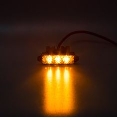 Stualarm MINI PREDATOR 3x1W LED, 12-24V, oranžový, ECE R10 (kf003hd)
