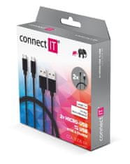 Connect IT Datový kabel Wirez (Micro-USB), černá