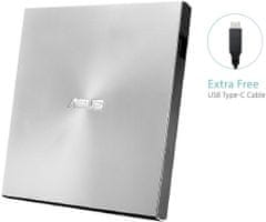 ASUS ZenDrive externí DVD±RW SDRW-08U9M-U, stříbrná