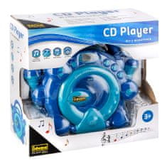Idena CD přehrávač , Modrý, 2 mikrofony