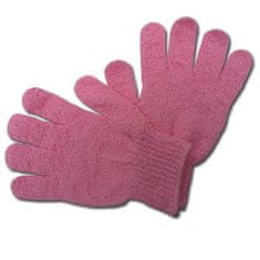 Max Peelingová rukavice GR003 masážní růžová
