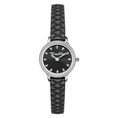 Thomas Sabo Dámské hodinky , WA0329-203-203-19 mm, Watches, stainless steel, mineral glass sapphire coating, nylon strap black, zirconia white