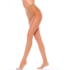 Giulia dámské punčocháče bez zesílení s bavlněným chodidlem FOOTIES 20DEN, tělová, S/36