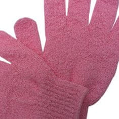Max Peelingová rukavice GR003 masážní růžová