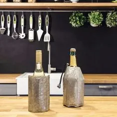 Vacuvin Chladící obal na sekt - šampaňské Aktiv, stříbrný