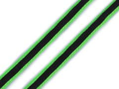 Kraftika 20m zelená neon oděvní šňůra s luminous efektem šíře 8mm