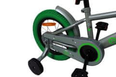 Amigo Sportovní dětské kolo pro kluky, 14", šedá / zelená