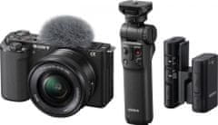 Sony ZV-E10 + 16-50mm + grip GP-VPT2BT + mikrofon ECM-W2BT