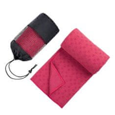 Timeless Tools Protiskluzový ručník na jógu, s taškou jako dárek - pink