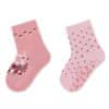 ponožky protiskluzové ABS 2 páry srnka, růžové 8102123, 22
