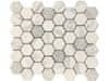 Mozaika recyklované sklo hexagon bílý Patchwork MSH003 324x280 mm