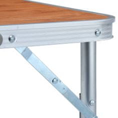 Greatstore Skládací kempingový stůl hliník 60 x 45 cm