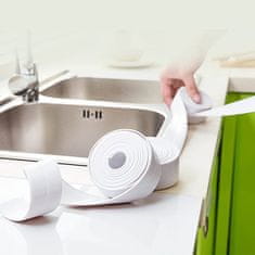 Samoobvodová vodotěsná těsnící páska, snadno použitelná, odolná a odolná vůči plísním, pro opravy v kuchyni nebo koupelně, 3m, HomeStrip
