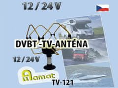 allamat TV Anténa Korona všesměrova - napájení 12-24V do automobilu
