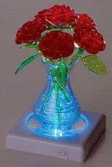 HCM Kinzel 3D Crystal puzzle Kytice růží 47 dílků
