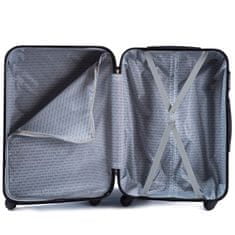 Wings  Sada cestovních kufrů W17 ABS , 3kusy M,L,XL,tmavě modrá