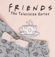Friends Broskvovo-šedé pyžamo FRIENDS s krátkým rukávem, 134