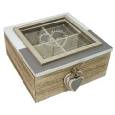 Goba Dekorační box na čaj dřevěný 2001177