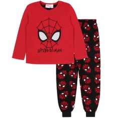 MARVEL Černo-červené fleecové pyžamo Marvel SPIDER-MAN, 104