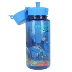 Plastová láhev Underwater World, Modrá, s mořskými živočichy, 400 ml