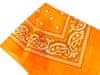 Šátek Paisley bandana - 43622, světle oranžová, 55x55 cm