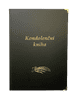 Kondolenční kniha, A4, koženkové desky, 70 listů, černá
