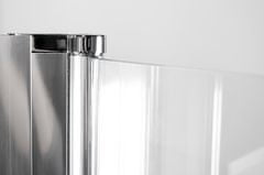 Arttec Dvoukřídlé sprchové dveře do niky COMFORT F 18 grape sklo 138 - 143 x 195 cm